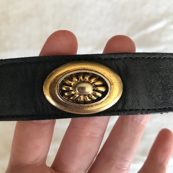 Vintage Cache Black Gold Statement Belt - Picture 6 of 12